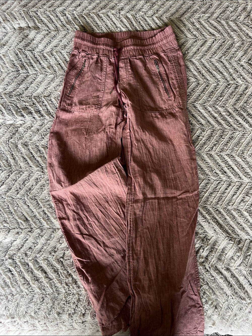 Athleta Linen Wide Leg Pants Sz. 4